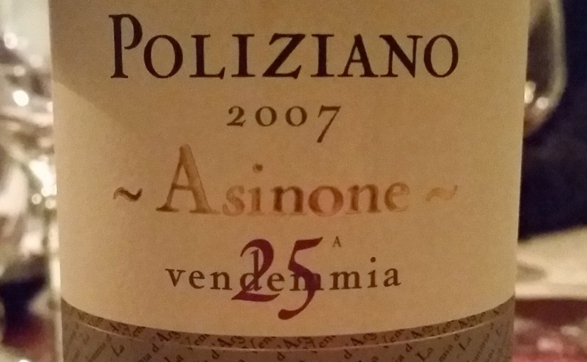 Poliziano Vino Nobile di Montepulciano 25 Vendemmia Vigna Asinone